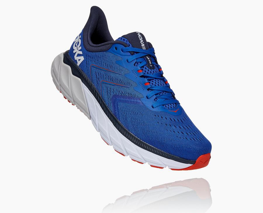 Hoka One One Running Shoes Mens Blue - Arahi 5 - 05349SBJT